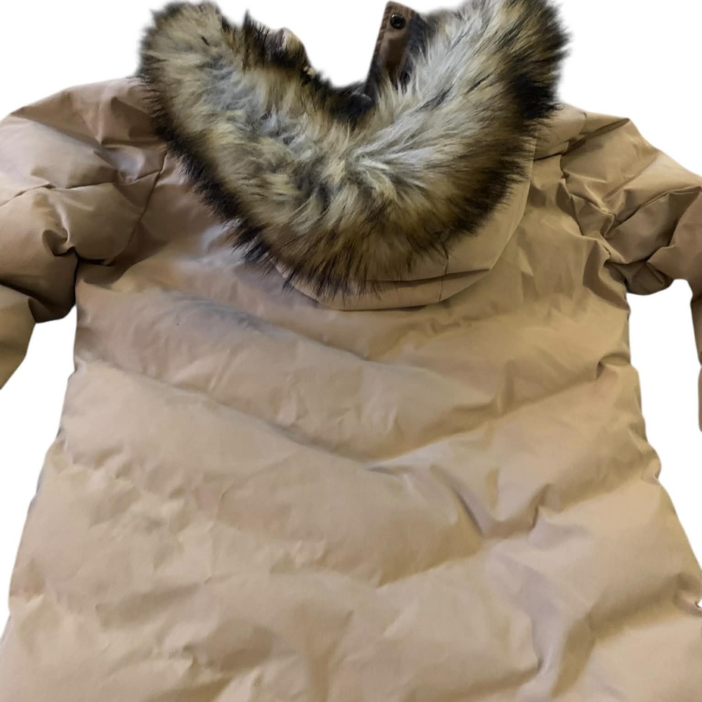 FXR Racing Women's Sierra Winter Parka Tan Apres Ski Gorpcore Faux Fur Hood M - Picture 6 of 10